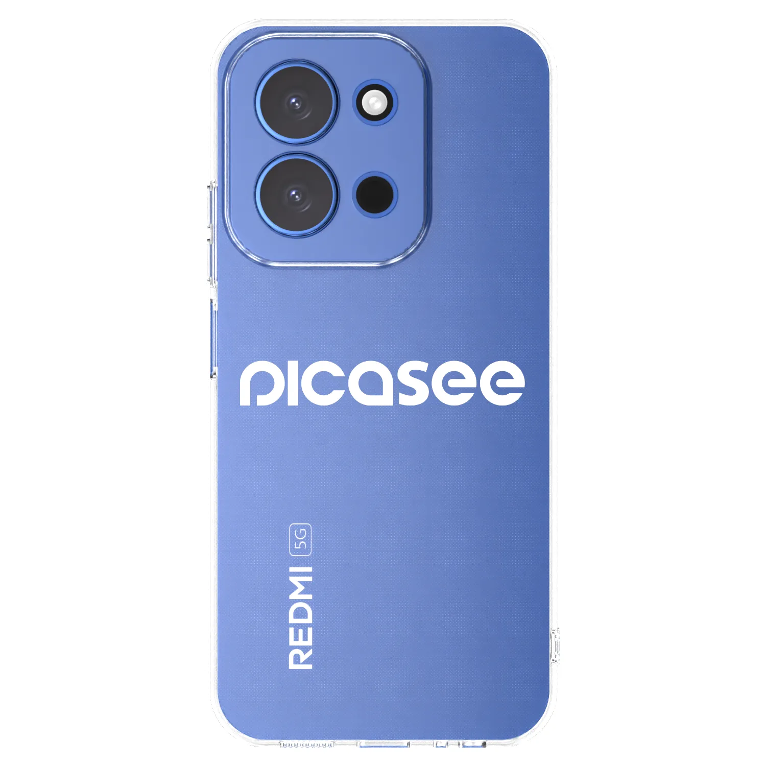Picasee Xiaomi Redmi 15C 4G Hülle - Transparentes Silikon - Picasee - new logo - white