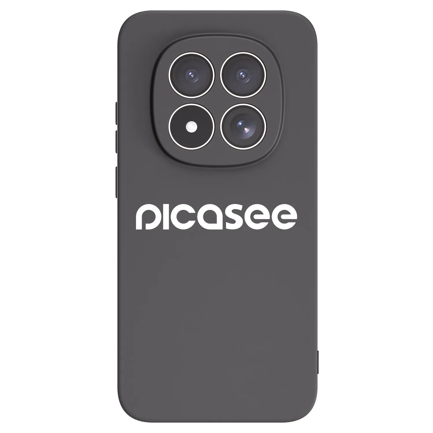 Picasee Xiaomi Redmi Note 15 Pro 4G Hülle - Schwarzes Silikon - Picasee - new logo - white