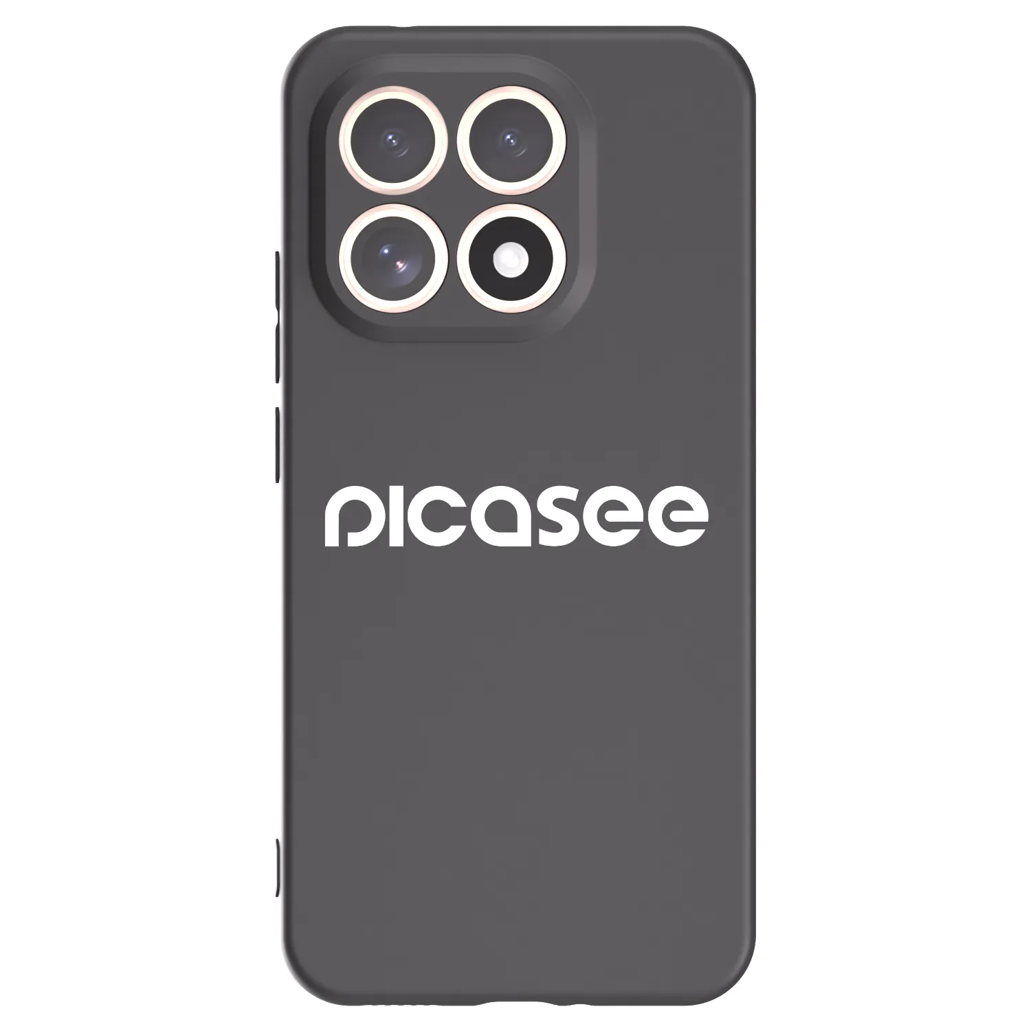 Picasee Xiaomi 15T Hülle - Schwarzes Silikon - Picasee - new logo - white