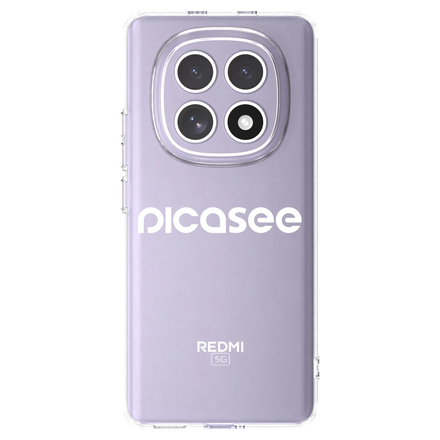 Picasee Xiaomi Redmi Note 15 Hülle - Transparentes Silikon - Picasee - new logo - white