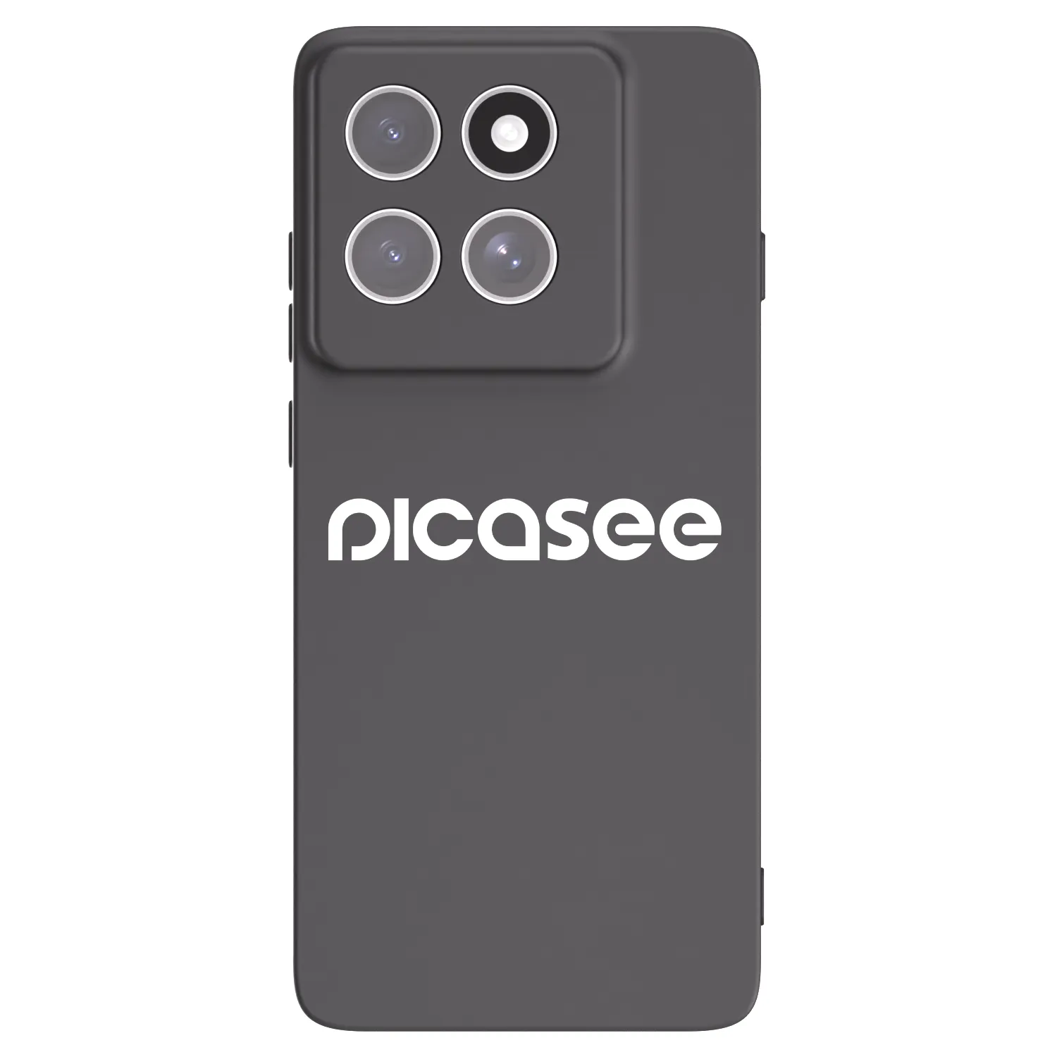 Picasee Motorola Edge 60 Fusion Hülle - Schwarzes Silikon - Picasee - new logo - white