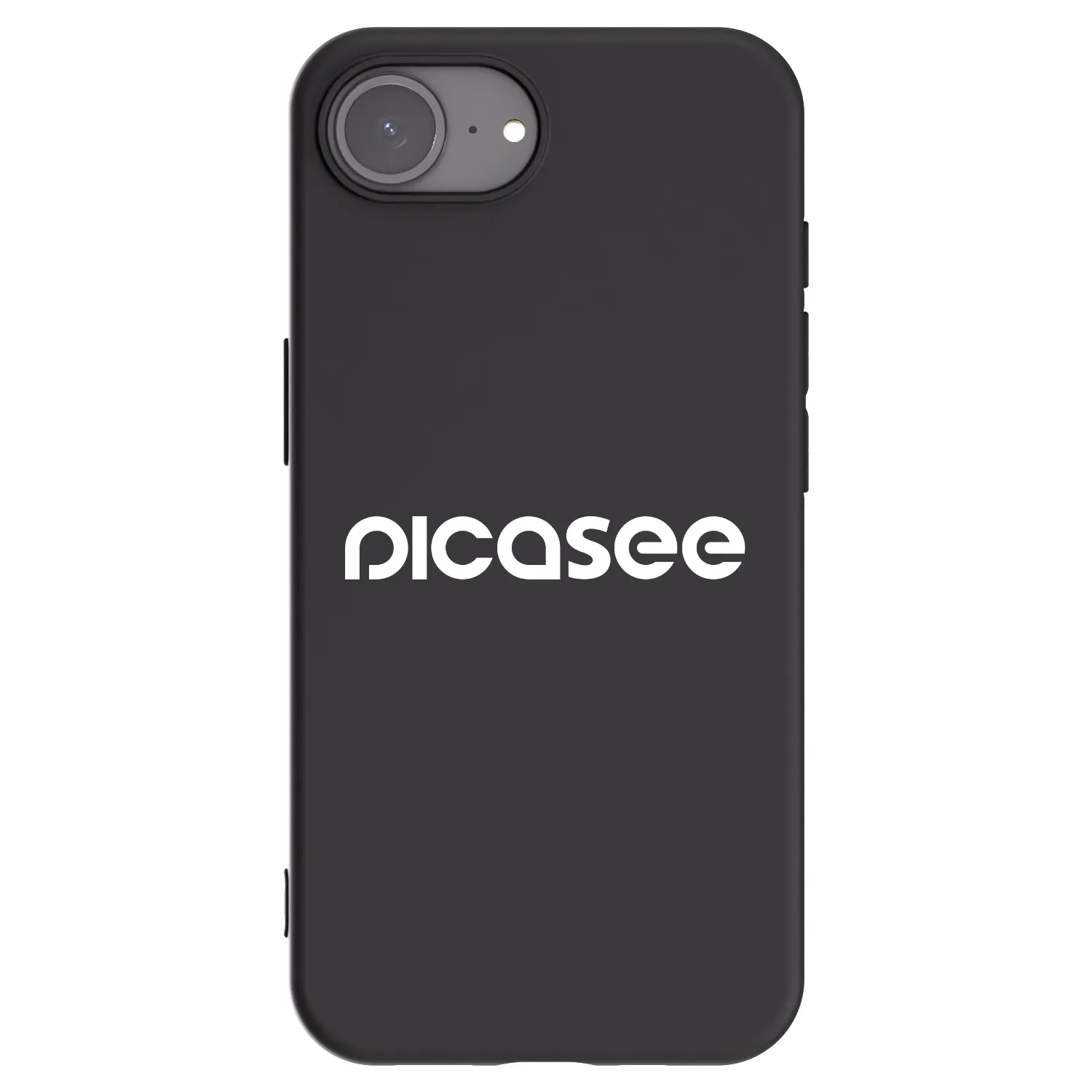 Picasee Apple iPhone 17e Hülle - Schwarzes Silikon - Picasee - new logo - white