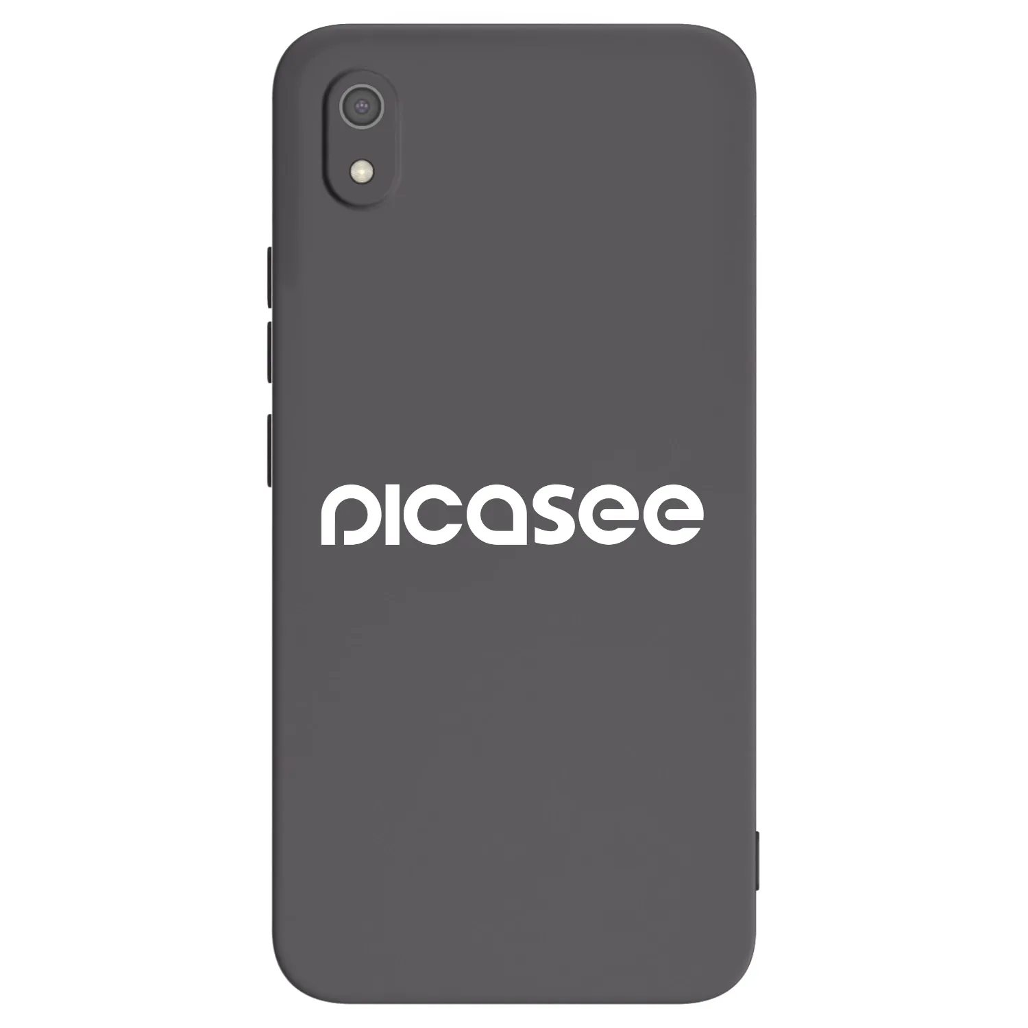 Picasee Xiaomi Redmi 7A Hülle - Schwarzes Silikon - Picasee - new logo - white