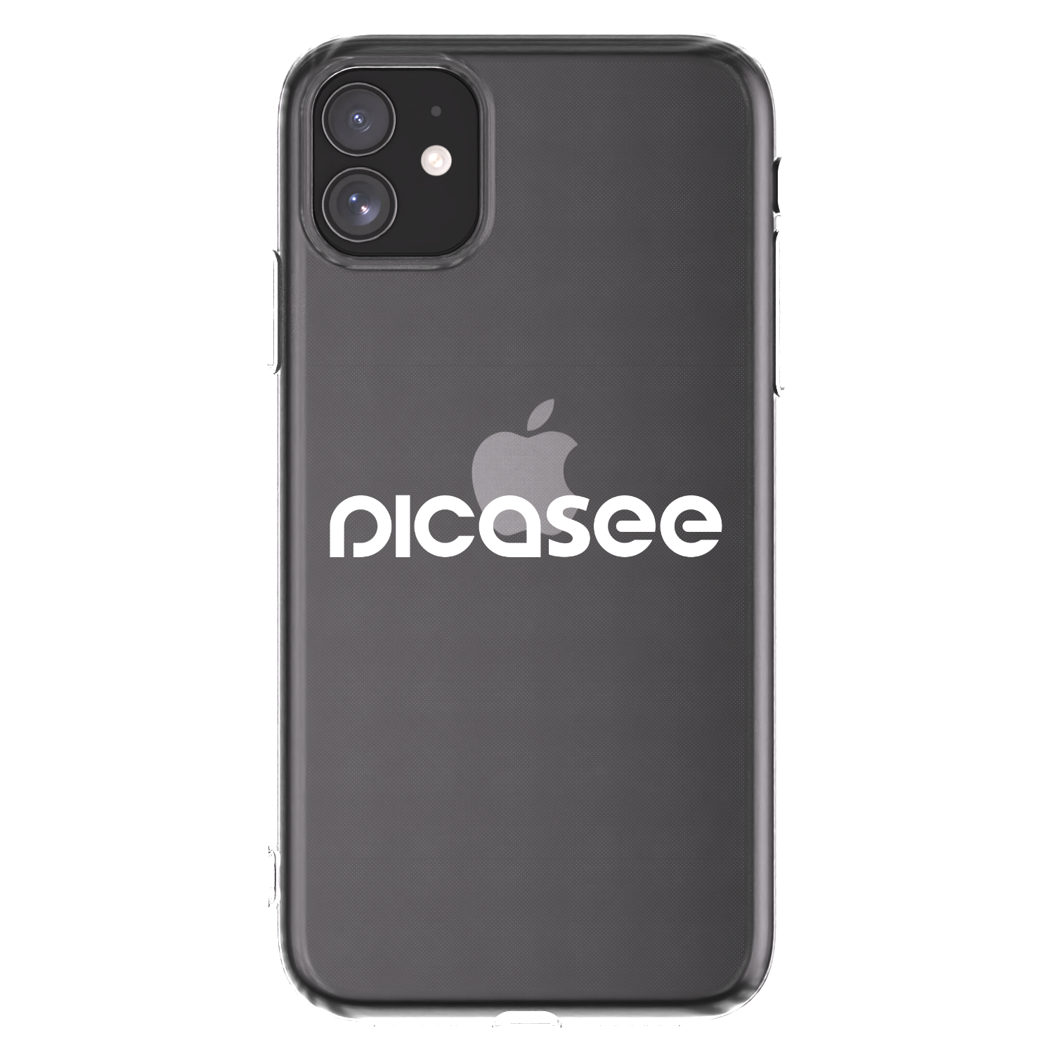 Picasee Apple iPhone 11 Hülle - Transparentes Silikon - Picasee - new logo - white