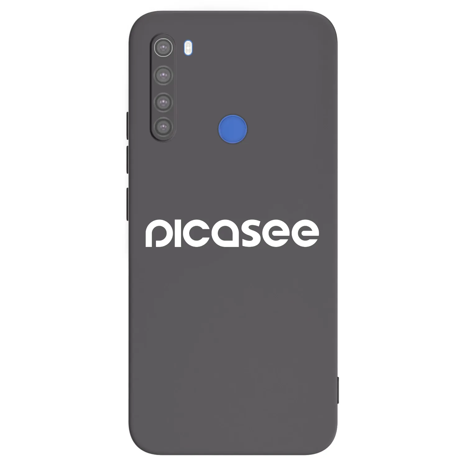 Picasee Xiaomi Redmi Note 8T Hülle - Schwarzes Silikon - Picasee - new logo - white
