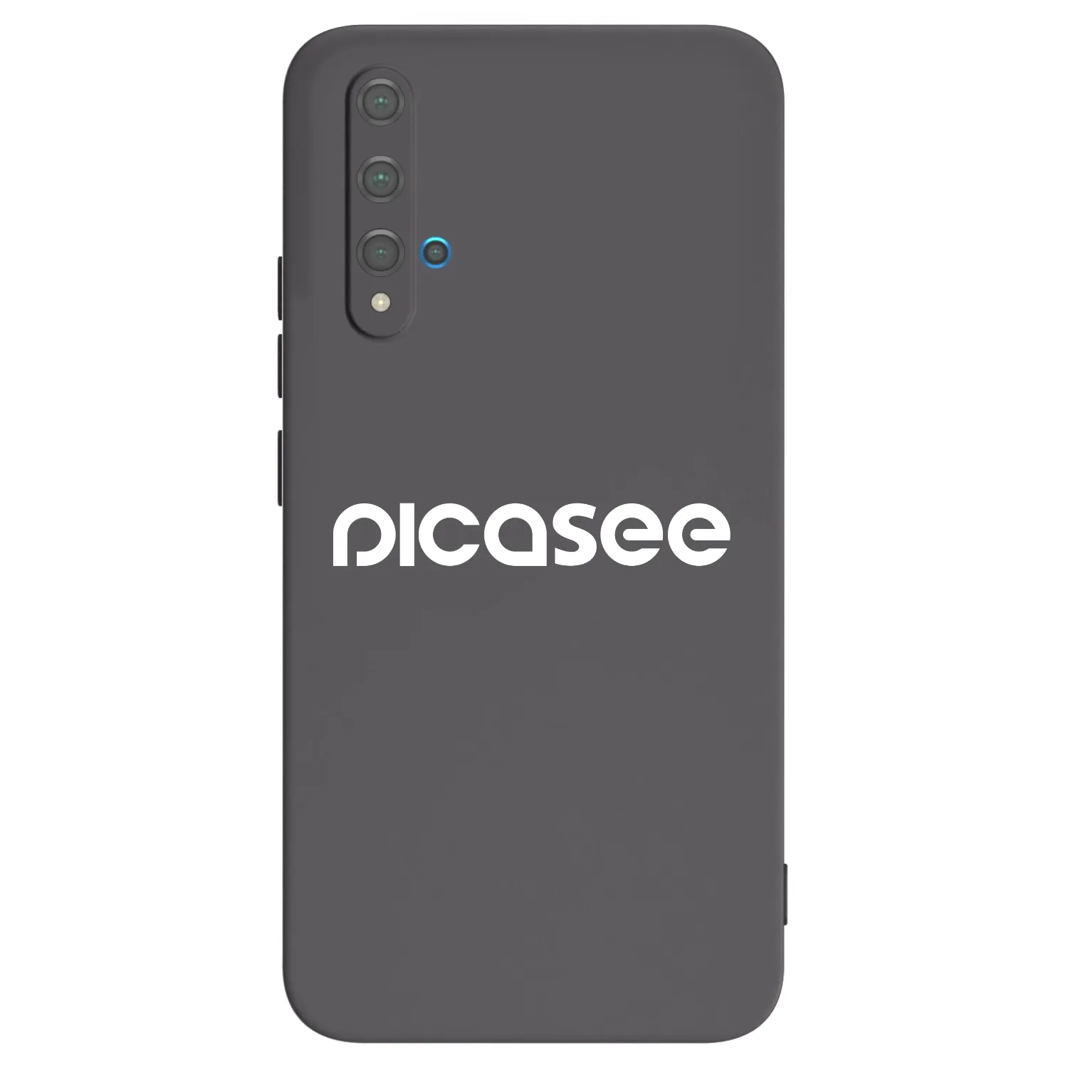 Picasee Huawei Nova 5T Hülle - Schwarzes Silikon - Picasee - new logo - white
