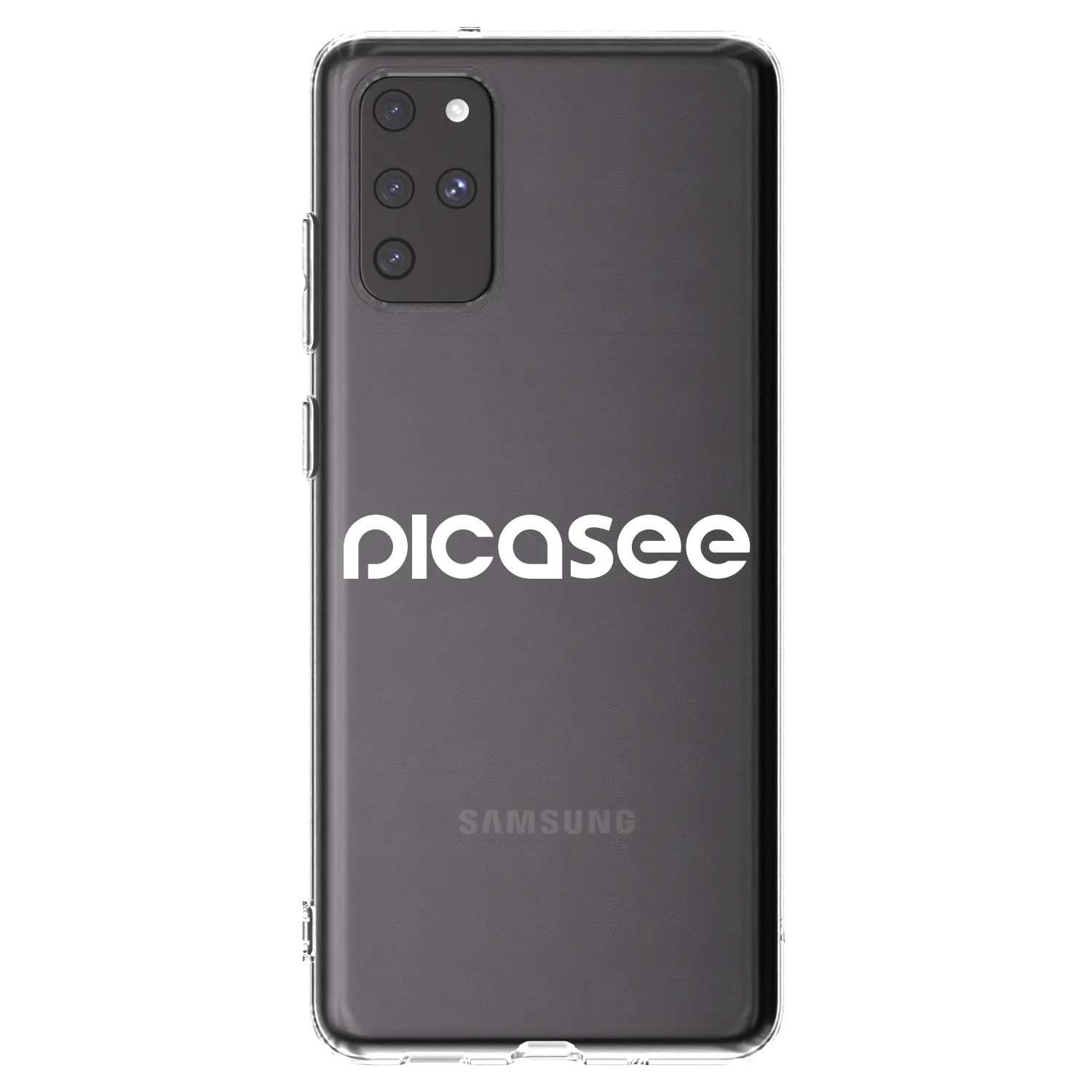 Picasee Samsung Galaxy S20+ G985F Hülle - Transparentes Silikon - Picasee - new logo - white