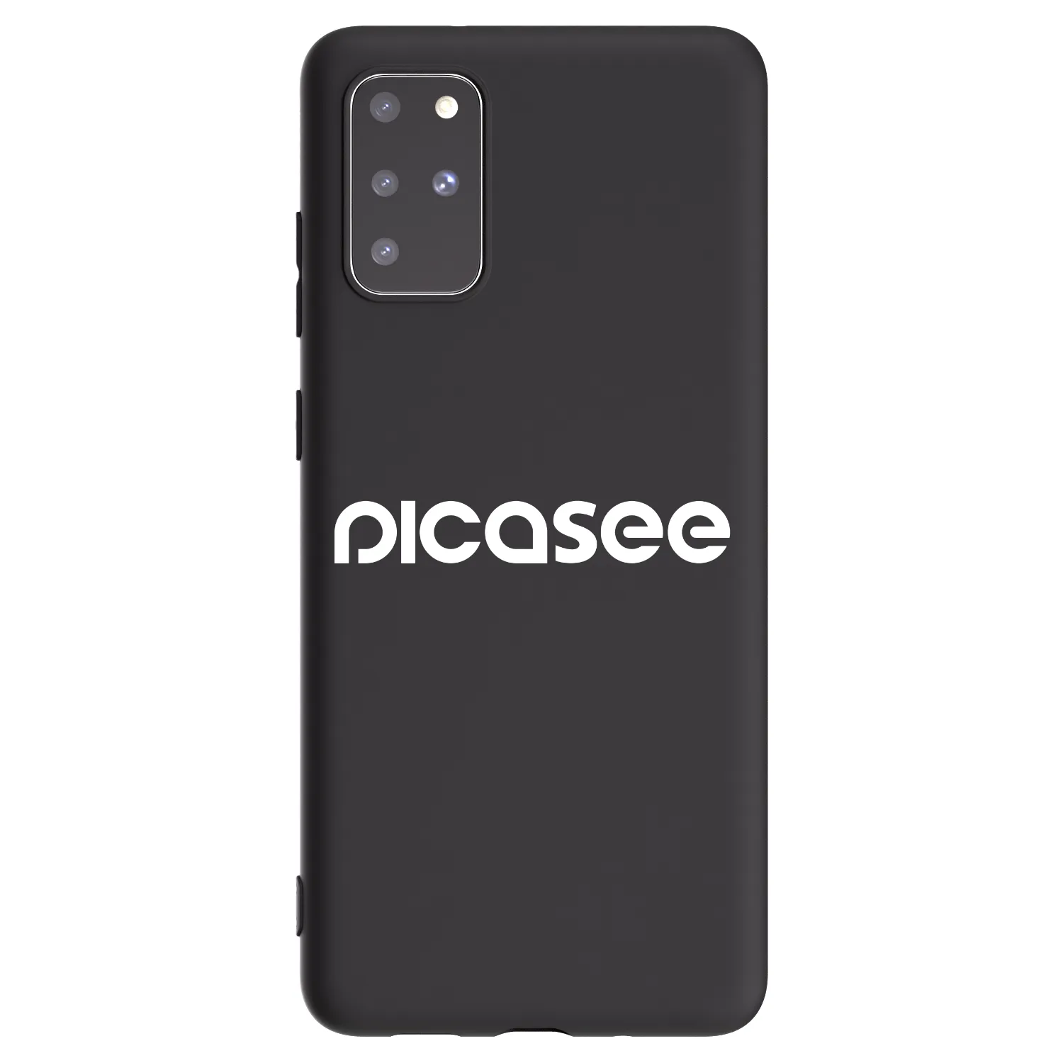 Picasee Samsung Galaxy S20+ G985F Hülle - Schwarzes Silikon - Picasee - new logo - white