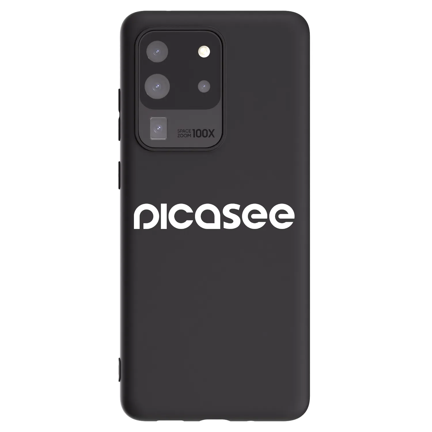 Picasee Samsung Galaxy S20 Ultra 5G G988F Hülle - Schwarzes Silikon - Picasee - new logo - white