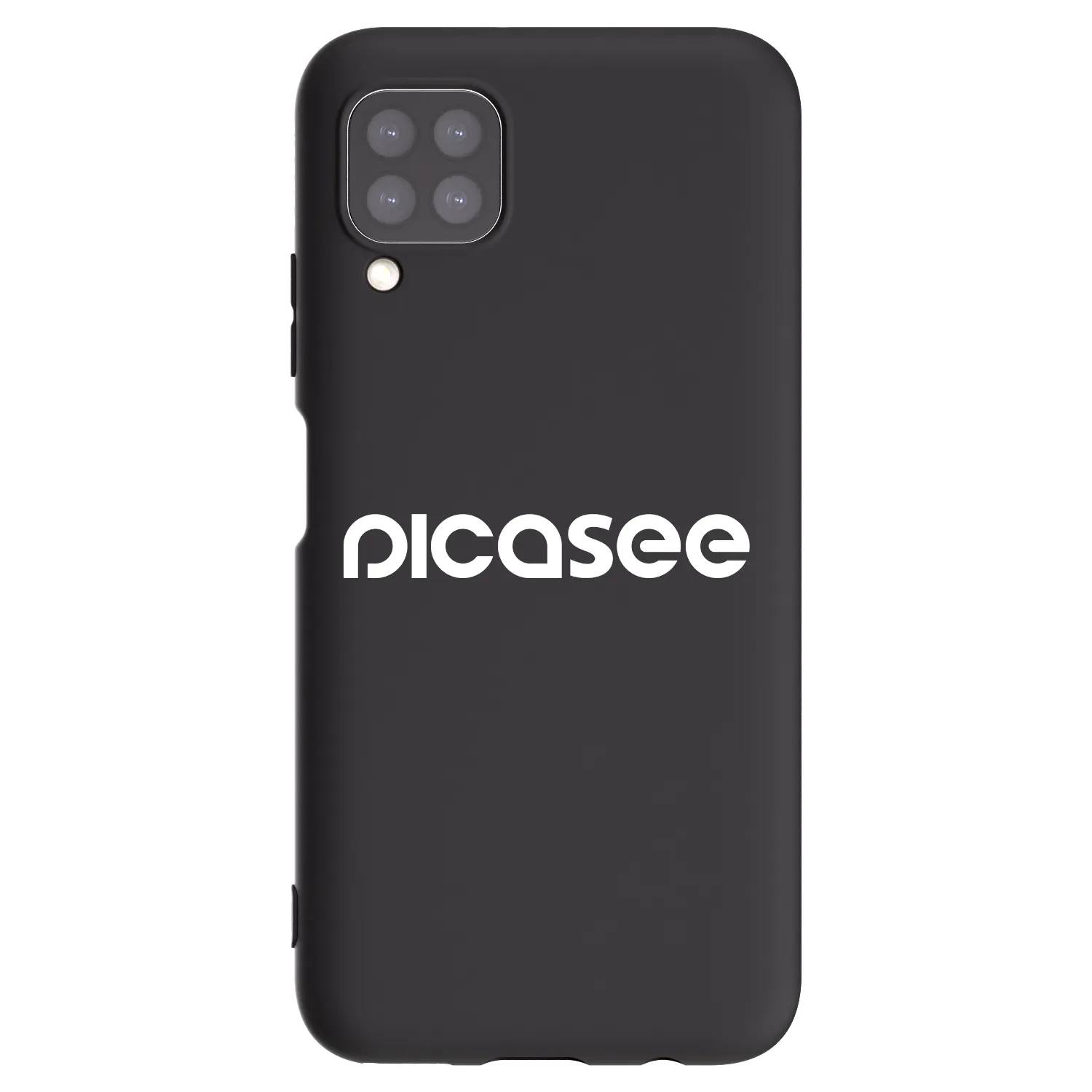 Picasee Huawei P40 Lite Hülle - Schwarzes Silikon - Picasee - new logo - white