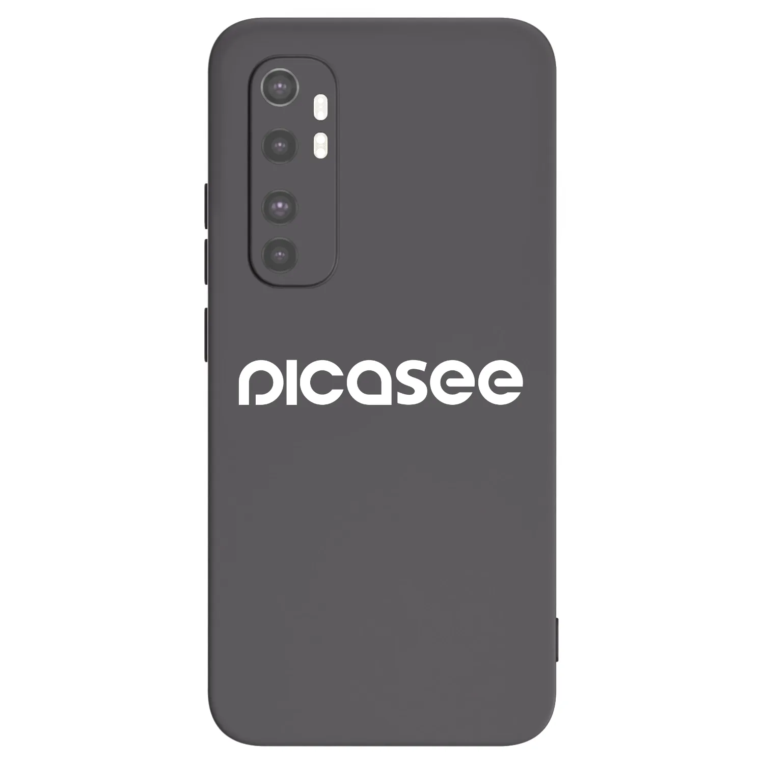Picasee Xiaomi Mi Note 10 Lite Hülle - Schwarzes Silikon - Picasee - new logo - white