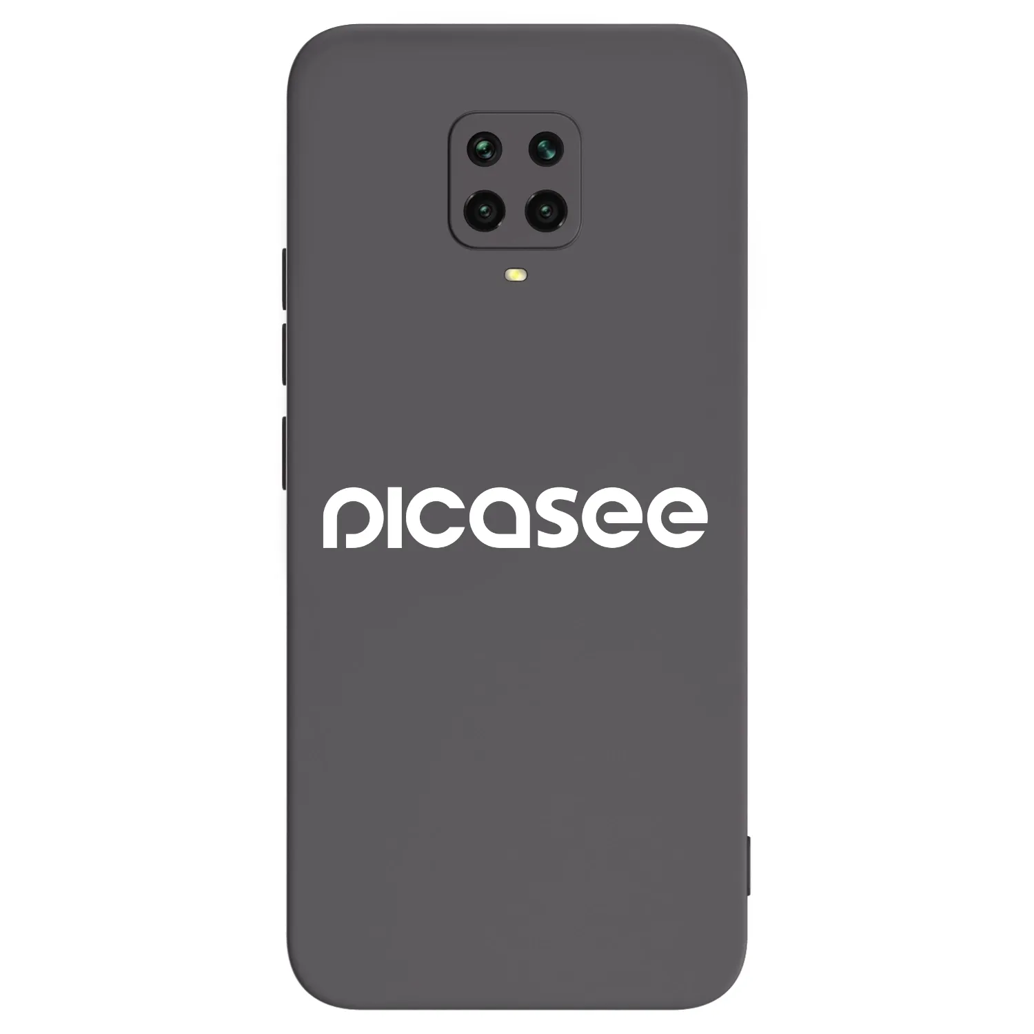 Picasee Xiaomi Redmi Note 9S Hülle - Schwarzes Silikon - Picasee - new logo - white