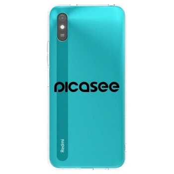 Picasee Xiaomi Redmi 9A Hülle - Schwarzes Silikon - Picasee - new logo - black