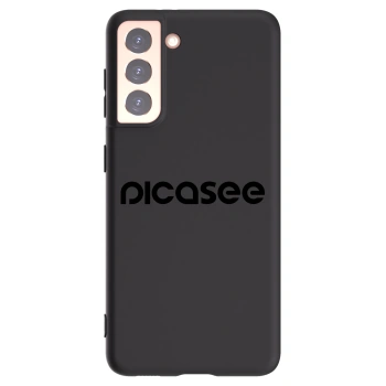 Picasee Samsung Galaxy S21 5G G991B Hülle - Schwarzes Silikon - Picasee - new logo - black