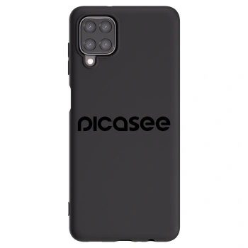 Picasee Samsung Galaxy A12 A125F Hülle - Schwarzes Silikon - Picasee - new logo - black