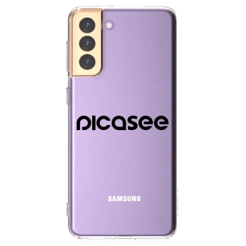 Picasee Samsung Galaxy S21+ 5G G996F Hülle - Transparentes Silikon - Picasee - new logo - black