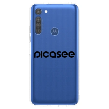 Hülle für Motorola Moto G8 - Picasee - new logo - black