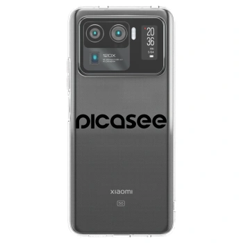 Picasee Xiaomi Mi 11 Ultra Hülle - Transparentes Silikon - Picasee - new logo - black