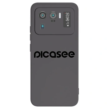 Picasee Xiaomi Mi 11 Ultra Hülle - Schwarzes Silikon - Picasee - new logo - black