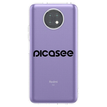 Picasee Xiaomi Redmi Note 9T Hülle - Transparentes Silikon - Picasee - new logo - black