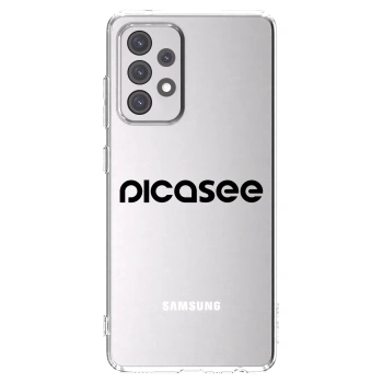 Picasee Samsung Galaxy A52s 5G A528B Hülle - Transparentes Silikon - Picasee - new logo - black