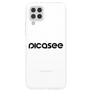 Picasee Samsung Galaxy A22 A225F 4G Hülle - Transparentes Silikon - Picasee - new logo - black