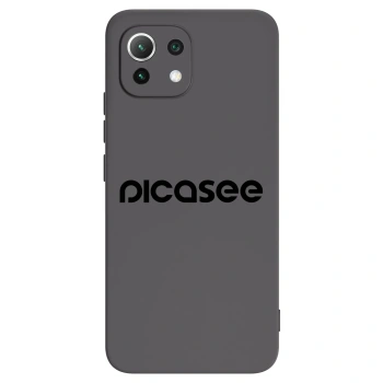 Picasee Xiaomi 11 Lite 5G NE Hülle - Schwarzes Silikon - Picasee - new logo - black