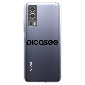 Picasee Vivo Y72 5G Hülle - Transparentes Silikon - Picasee - new logo - black