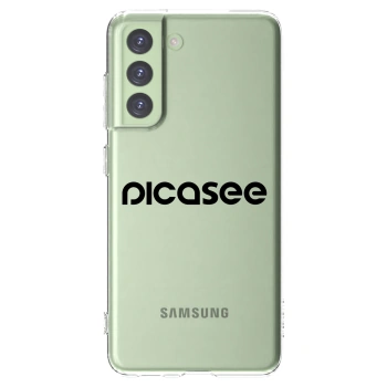 Picasee Samsung Galaxy S21 FE 5G Hülle - Transparentes Silikon - Picasee - new logo - black