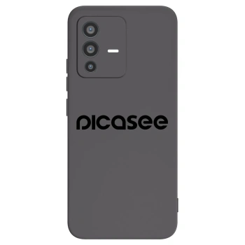 Picasee Vivo V23 5G Hülle - Schwarzes Silikon - Picasee - new logo - black