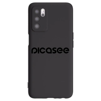 Picasee OPPO A16s Hülle - Schwarzes Silikon - Picasee - new logo - black