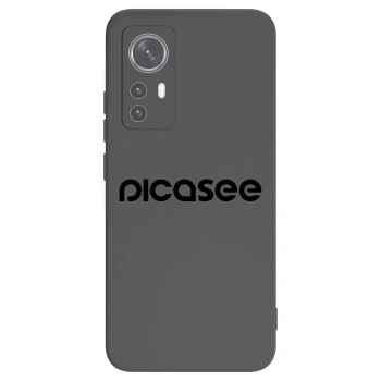 Picasee Xiaomi 12X Hülle - Schwarzes Silikon - Picasee - new logo - black