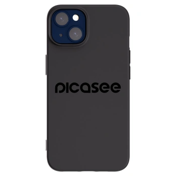 Picasee Apple iPhone 14 Hülle - Schwarzes Silikon - Picasee - new logo - black