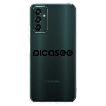 Picasee Samsung Galaxy M13 M135F Hülle - Transparentes Silikon - Picasee - new logo - black