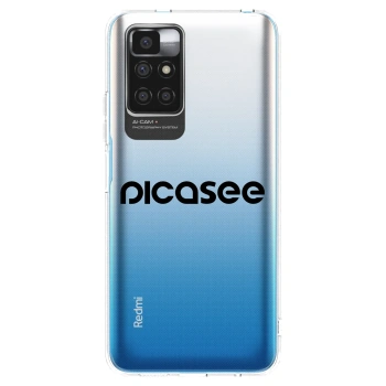 Picasee Xiaomi Redmi 10 (2022) Hülle - Transparentes Silikon - Picasee - new logo - black