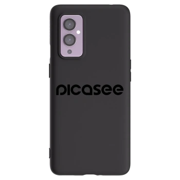 Picasee OnePlus 9 Hülle - Schwarzes Silikon - Picasee - new logo - black