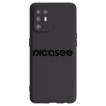 Picasee OPPO A94 5G Hülle - Schwarzes Silikon - Picasee - new logo - black