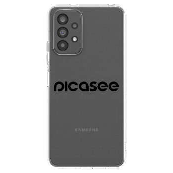 Picasee Samsung Galaxy A73 5G Hülle - Transparentes Silikon - Picasee - new logo - black