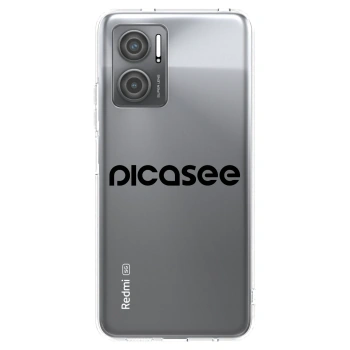 Picasee Xiaomi Redmi 10 5G Hülle - Transparentes Silikon - Picasee - new logo - black