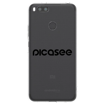 Picasee Xiaomi Redmi A1 Hülle - Transparentes Silikon - Picasee - new logo - black