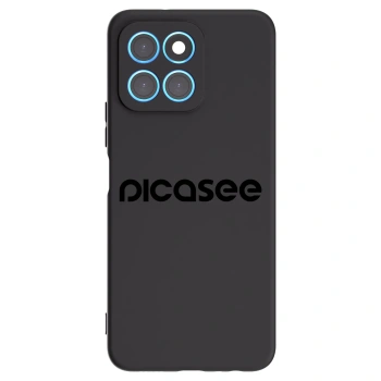 Picasee Honor X8 5G Hülle - Schwarzes Silikon - Picasee - new logo - black