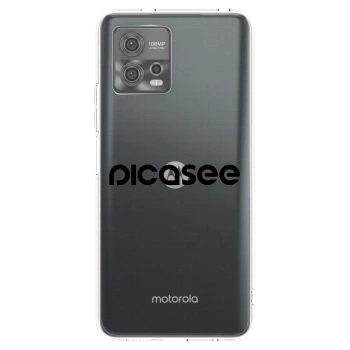 Picasee Motorola Moto G72 Hülle - Transparentes Silikon - Picasee - new logo - black