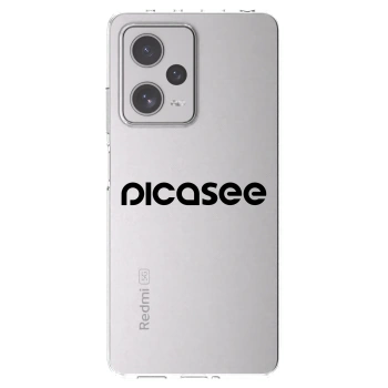 Picasee Xiaomi Redmi Note 12 Pro+ 5G Hülle - Transparentes Silikon - Picasee - new logo - black