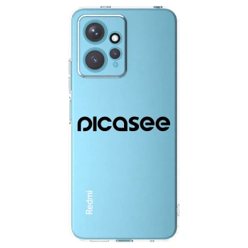 Picasee Xiaomi Redmi Note 12 4G Hülle - Transparentes Silikon - Picasee - new logo - black