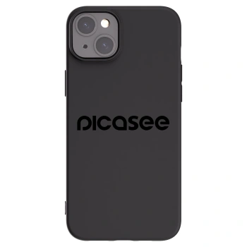 Picasee Apple iPhone 15 Plus Hülle - Schwarzes Silikon - Picasee - new logo - black