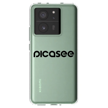 Picasee Xiaomi 13T Hülle - Transparentes Silikon - Picasee - new logo - black