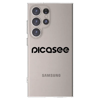 Picasee Samsung Galaxy S24 Ultra S928B 5G Hülle - Transparentes Silikon - Picasee - new logo - black