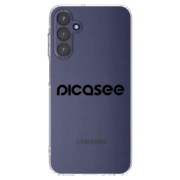 Picasee Samsung Galaxy A15 A155F 4G Hülle - Transparentes Silikon - Picasee - new logo - black