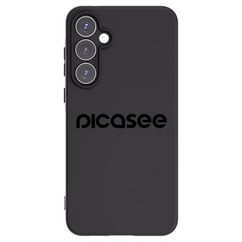 Picasee Samsung Galaxy A55 5G A556B Hülle - Schwarzes Silikon - Picasee - new logo - black