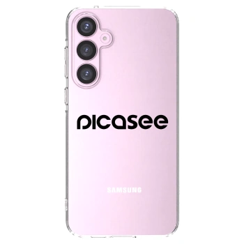 Picasee Samsung Galaxy A55 5G A556B Hülle - Transparentes Silikon - Picasee - new logo - black